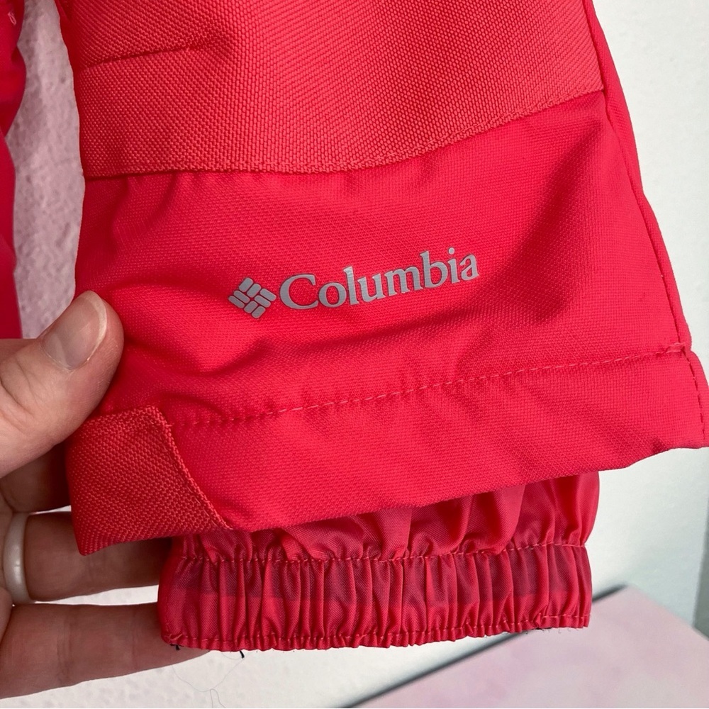 Columbia bib snow overalls bright pink one piece baby ski pants size 6-12 months - Picture 11 of 12